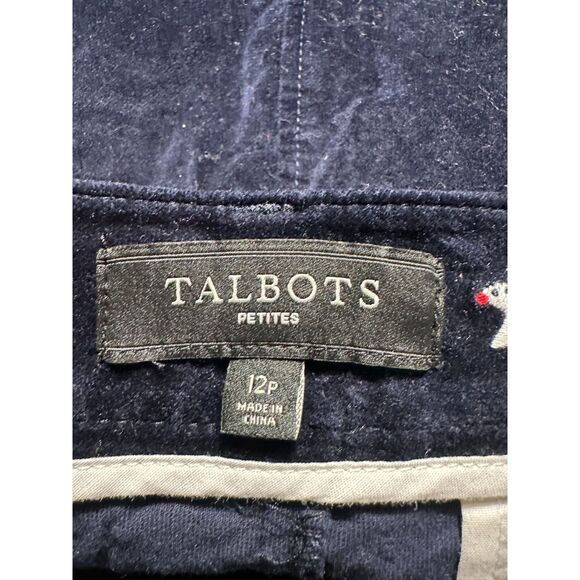 Talbots Blue Cordoery Polar Bear Print Mini Skirt Size 12P - Picture 4 of 7